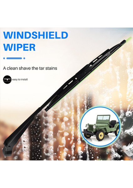 Jeep Willys Tractor 7731000001 0390506510 Için Evrensel Ön Cam Silecek Kolu ve Bıçak (Yurt Dışından) fırsatları