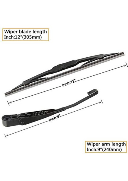 2 Set Araç Aksesuarları 1 Set Arka Ön Cam Silecek Kolu ve 1 Set Arka Pencere Silecek Bıçağı Ön Cam Silecekleri Kolu (Yurt Dışından) modelleri