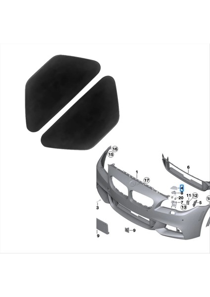 Bmw 5 Serisi F10 F11 201-2016 Far Jet Nozul Kapağı 51118048679 Için Araba Ön Tampon Far Yıkama Kapağı (Yurt Dışından) indirimleri