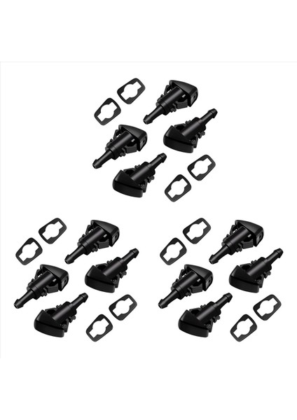 12 Paket Ön Cam Yıkayıcı Nozulları Silecek Sprey Kiti Chrysler Dodge Ram 5116079AA 4805742AB 5303833AA (Yurt Dışından)