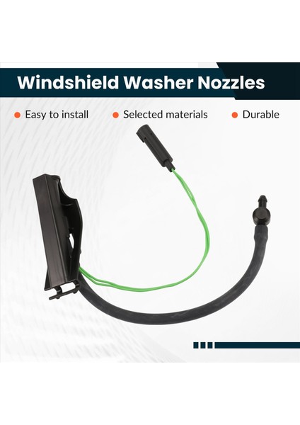 Land Rover Range Rover Evoque L538 2012-2019 Için Isıtmalı LR050779 ile Yeni Ön Ön Cam Yıkama Nozul Püskürtücü Jet (Yurt Dışından)