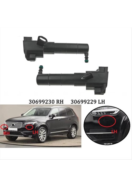 Volvo XC90 Otomatik Parçalar Için Yeni Far Temizlik Nozumu Far Püskürtme Tabancası 30699229 (Yurt Dışından) fiyatları
