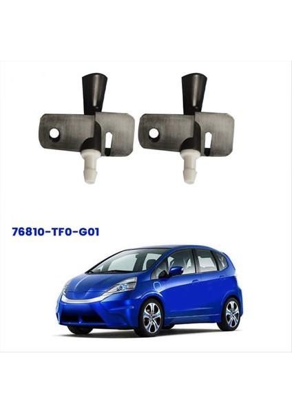2pcs Ön Cam Yıkayıcı Nozul Jet 76810-TF0-G01 Honda Ge8 Caz Fit 2008-2013 Hood Ön Cam Yıkayıcı Sprey Jet (Yurt Dışından) modelleri