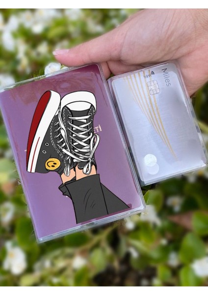 Keyfim Gıcır Desenli Universal Şeffaf Pasaport Kılıfı Model Tüm Ülke Pasaportlarına Uygun