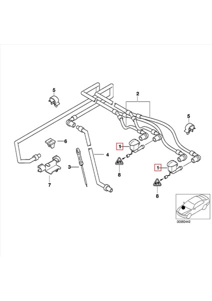 2 Bmw E39 Için Çift 5 Serisi 1997-2003 525I 528I 530I 540I M5 Ön Cam Yıkayıcı Nozul Isıtmalı Çift Giriş Squirter Jet (Yurt Dışından) fırsatları