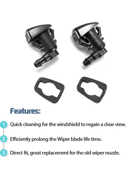 Ford Araba Nozul Ön Cam Yıkayıcısı Için Ön Cam Conta Meme Seti Değiştirme (Yurt Dışından) fiyatları