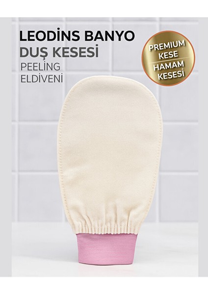 Banyo Duş Kesesi Peeling Eldiveni %100 İpek Premium Kadın Ve Erkekler İçin