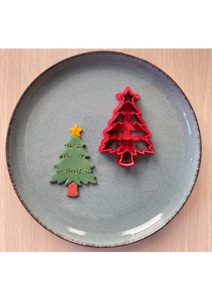 Noel Ağacı Kurabiye Kalıbı