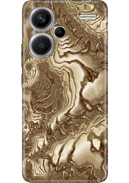 Xiaomi Redmi Note 13 Pro Plus 5g Kılıf Desenli Baskılı Tpu Rubber Kapak Golden Hill