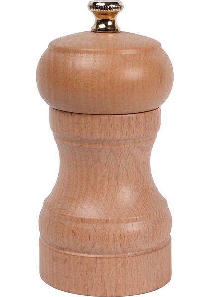 Natürel Ahşap Tuz ve Karabiber El Değirmeni Öğütücü Grinder 1 Adet 10 cm