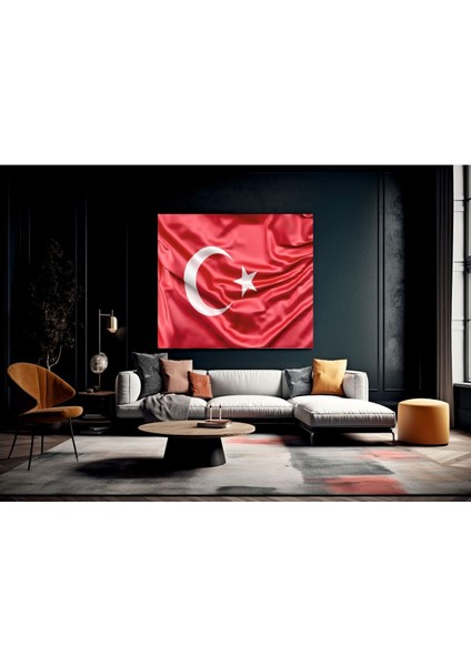 Cam Temperli Cam Tablo Türk Bayrağı Baskılı fiyatları
