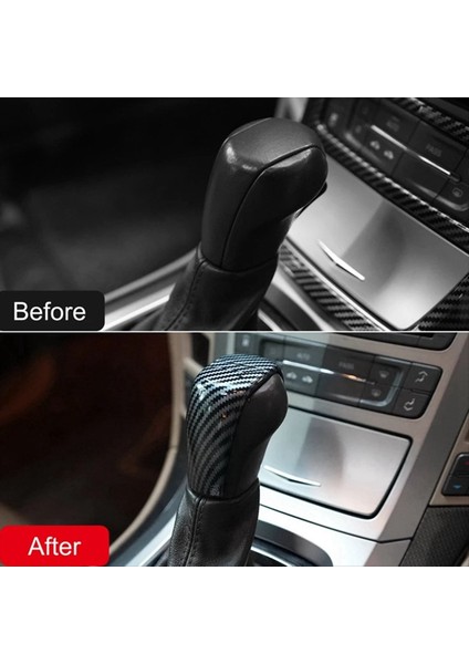 Vites Düğmesi Başlığı Kapağı Vardiya Knob Başlığı Trim Iç Aksesuarlar Cadillac Cts 2008 - 2013 Için (Yurt Dışından) fırsatları