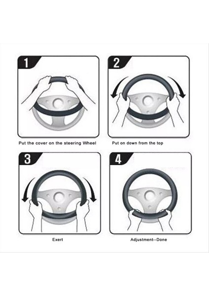 Araba Direksiyon Kapağı Byd Dolphin Mini / Byd Seagull Için Nefes Alabilir Anti Slip Pu Deri 2023 2024 (Yurt Dışından) fiyatları