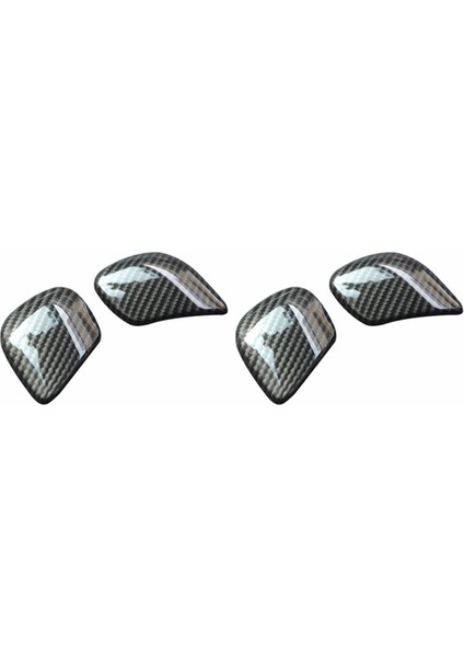 4x Karbon Fiber Vites Vites Kolu Kafa Kapağı Trim Otomobil Aksesuarları Atlas Tiguan Beetle Golf Jetta Passat cc (Yurt Dışından)