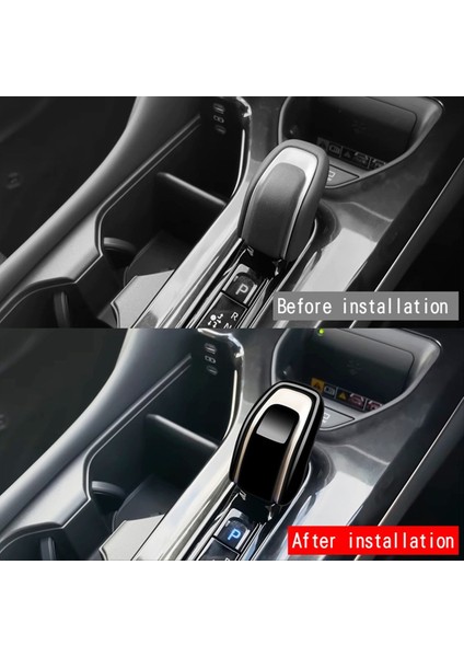 Araç Dişli Vites Kolu Düğmeleri Kapak Etiketleri Dişli Vites Değiştirme Tonu Için Toyota Taç 2024 Araba Aksesuarları Parlak Siyah (Yurt Dışından) fiyatları