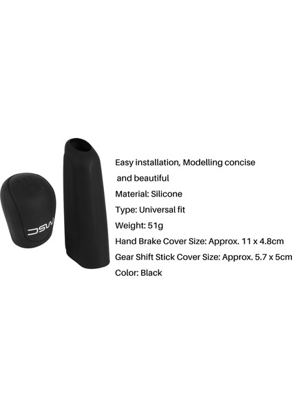 Araba Stil Evrensel Handbrake Dayanıklı Araba Iç Dekorasyon Dişli Vites Değiştirme Yakaları Silikon Dişli Kafa Vardiyası Knob Kapağı Siyah (Yurt Dışından) fırsatları
