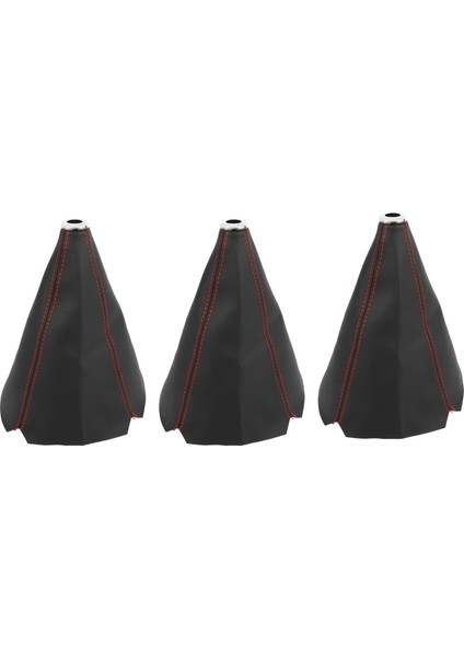 3x Evreli Otomatik Manuel Dişli Vites Knob Boot Toz-Kapak Dişli Yürüyüşü Kapak Dişli Vites Değiştirme Boot Vites Düğmesi Gaiter Boot (Yurt Dışından)