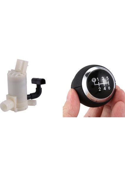 2 Pcs Araç Aksesuarları 1 Pcs Ön Cam Yıkama Pompası ve 1 Adet Araba 6 Vitesli Dişli Vites Düğmesi Otomatik Dişli Düğmesi (Yurt Dışından) fiyatları
