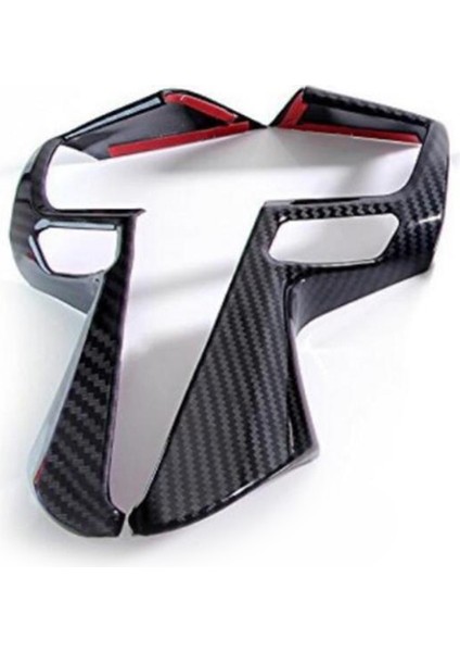Toyota Alphard Vellfire Için 30 2015-2019 Araç Karbon Fiber Direksiyon Simidi Kapağı Trim Dekor Çerçevesi Aksesuarları (Yurt Dışından)