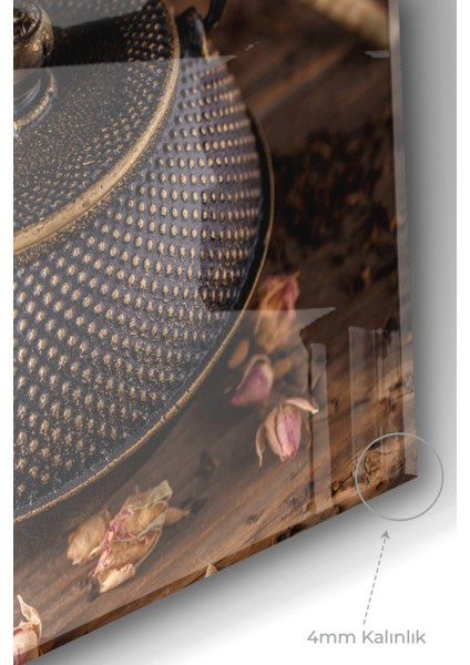 Çay Saati | Mutfak Temalı Cam Tablo | 50X70 cm modelleri