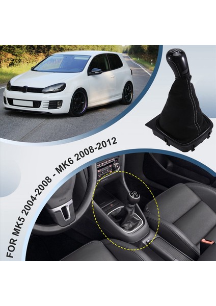 Scirocco Iıı Yedek Araba Iç Kısım Için Golf Için Golf Için 5 Mk5 Için 6 Hızlı Manuel Vites Vites Kol Düğmesi Botu (Yurt Dışından) fırsatları