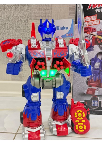 Uzaktan Kumandalı Dev Boy Optimus Prime Bumblebee Transformer Mermi ve Disk Atan Oyuncak Robotlar fiyatları