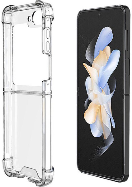 Galaxy Z Flip 6 Kılıf Vlmt Nitro Anti Shock Silikon-Şeffaf