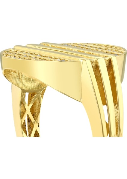 Altın Tasarım Yüzük - 14K fiyatları