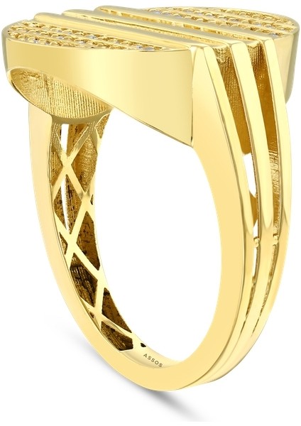 Altın Tasarım Yüzük - 14K modelleri