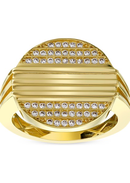 Altın Tasarım Yüzük - 14K fırsatları