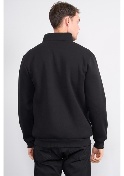 Çetinkaya Mentality 3907 3 Ip Dik Yaka Siyah Sweatshirt indirimleri