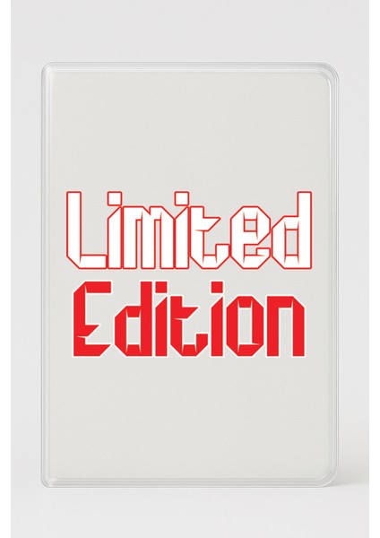 Şeffaf Pasaport Kılıfı Kalın Mikron Kart Bölmeli Desenli Pasaport Kabı - Limited Edition