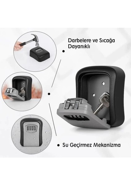 Şifreli Anahtar ve Eşya Saklama Güvenlik Kasası modelleri