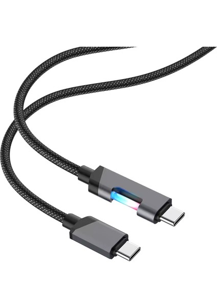 Samsung Galaxy Tab S8 Ultra, Tab S8+, S8 Uyumlu 45W Type C Hızlı Şarj Kablosu Veri Kablosu Rgb LED USB C Kablo Type-C To Type-C 100CM fiyatları