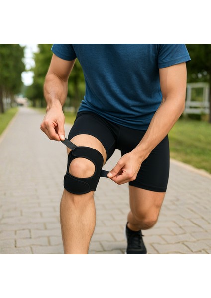 Patella Destekli Medikal Diz Korsesi Çapraz Bağ Menisküs Ağrısı Için Sporcu Dizlik