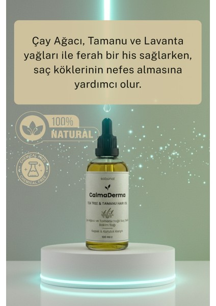 CalmaDerma Kepek & Ferahlık 100 ml - Çay Ağacı & Tamanu Saç Bakım Yağı modelleri