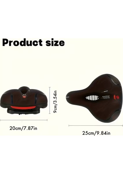 Ultra-Konforlu Bisiklet Koltuk Minderi - Geniş Şok Emici Tasarım ve Ergonomik Tutuş indirimleri