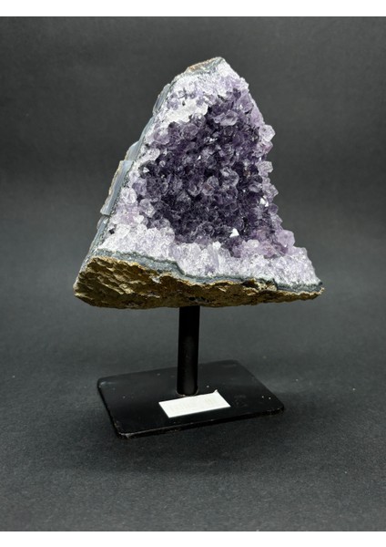 Brezilya Ametist Doğaltaş Siyah Demir Stantlı fiyatları