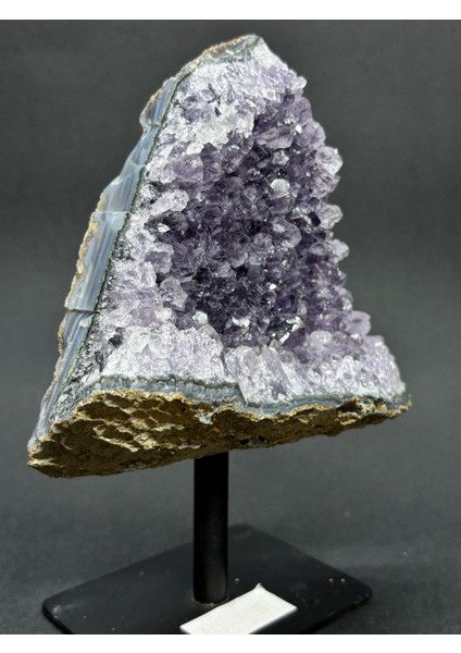 Brezilya Ametist Doğaltaş Siyah Demir Stantlı modelleri