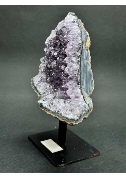 Brezilya Ametist Doğaltaş Siyah Demir Stantlı fırsatları