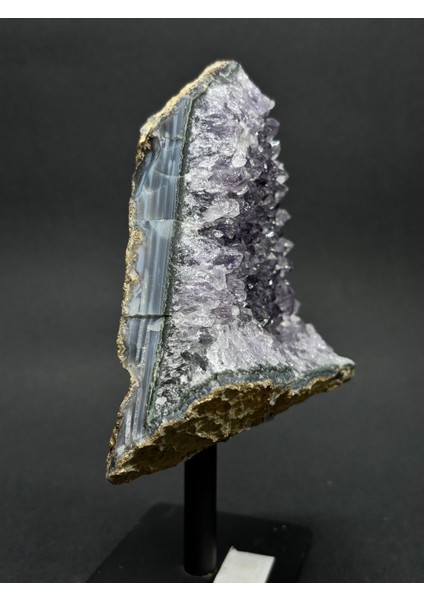 Brezilya Ametist Doğaltaş Siyah Demir Stantlı indirimleri