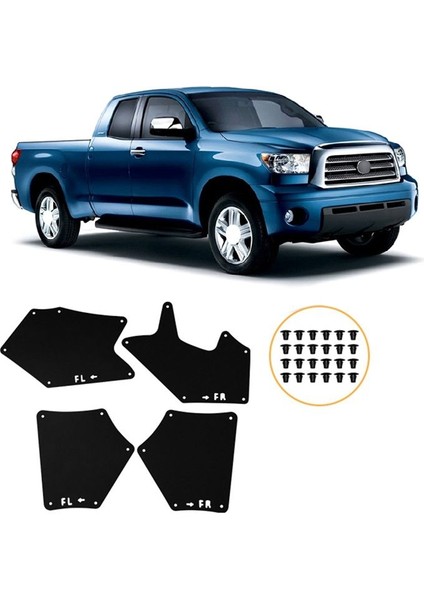 Toyota Tundra Için Araba Çamurlukları 2008-2021 Çamurluk Çamur Guard Flep Splash Fleps Mudflaps Aksesuarlar (Yurt Dışından) fiyatları