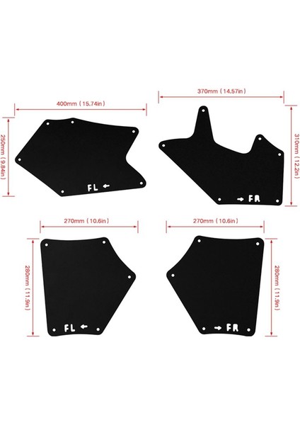 Toyota Tundra Için Araba Çamurlukları 2008-2021 Çamurluk Çamur Guard Flep Splash Fleps Mudflaps Aksesuarlar (Yurt Dışından) fırsatları