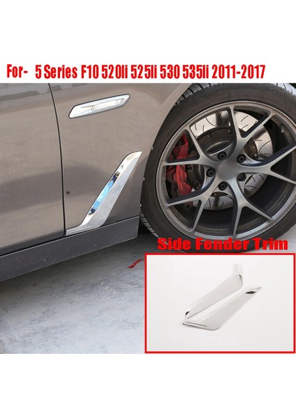 1paır Krom Paslanmaz Çelik Araç Tarafı Çamurluk Trim Aksesuarları Bmw 5 Serisi F10 520LI 525LI 530 535LI 2011-2017 (Yurt Dışından) fiyatları