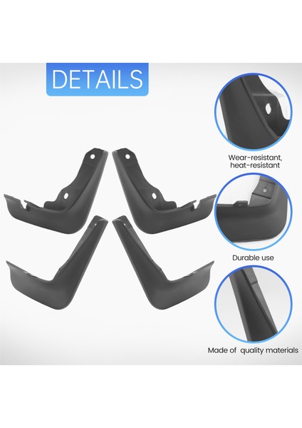 4pcs Mazda 3 Bm Bn Axela Hatchback 2014-2018 Çamurluk Çamur Guard Flep Splash Flaps Accessories (Yurt Dışından) indirimleri