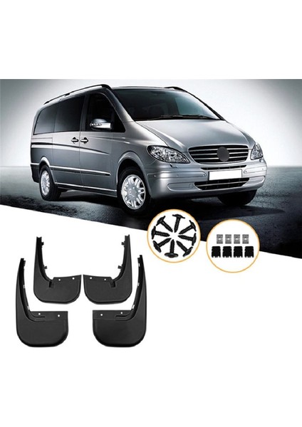 Mercedes Için Mudflap Benz Viano Vito 2005-2011 Çamurluk Çamur Fleps Guard Splash Flep Mudguard Aksesuarları (Yurt Dışından) modelleri