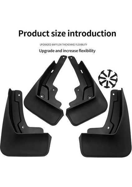 Chevrolet Blazer 2019-2023 Çamurluk Çamur Guard Flep Splash Flaps Mudflapor Aksesuarları (Yurt Dışından) fırsatları