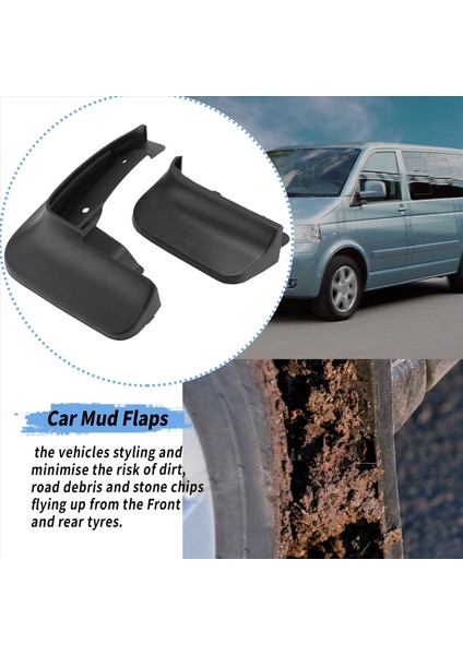 Taşıyıcı T5 T6 Için Caravelle Için Multivan 2008-2018 Otomobil Çamurluk Çamur Koruma Sıçrama Flaps Mudguards (Yurt Dışından) indirimleri