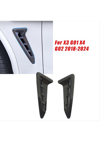 1paır Ön Taraftaki Çamurluk Hava Çıkış Kapağı Bmw Için X3 G01 X4 G02 2018-2024 Araç Stil Havalandırma Çamurluk Karbon Fiber (Yurt Dışından) fiyatları