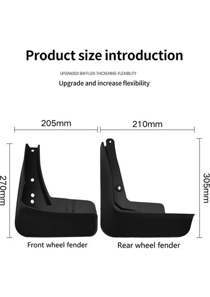 Audi A3 Sport Hatchback 2021-2023 Çamurluk Çamurluk Çamur Koruma Flep Splash Flaps Aksesuarları (Yurt Dışından) indirimleri